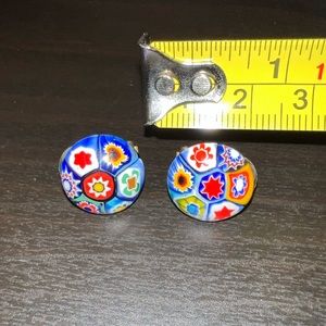 VINTAGE Murano Glass Clip Earrings! Adorable❣️